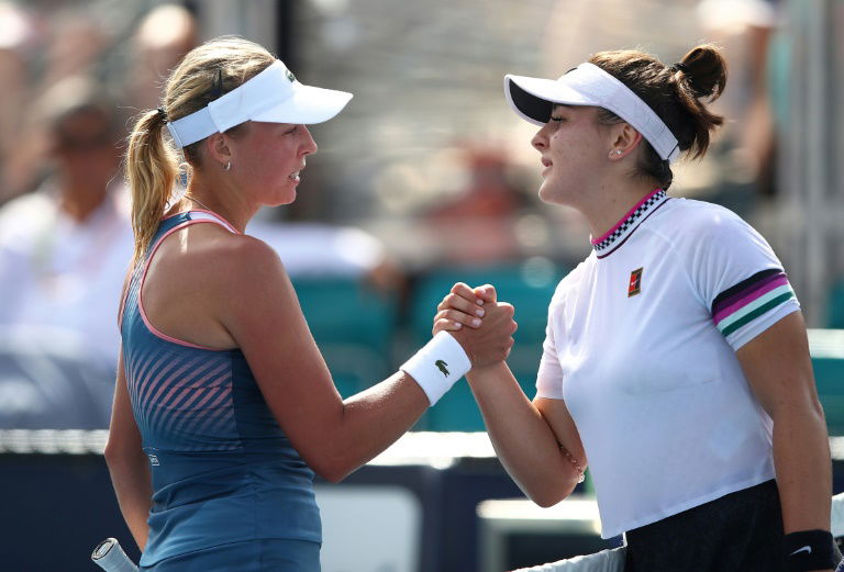 Fin de série pour Andreescu, contrainte à l'abandon à Miami