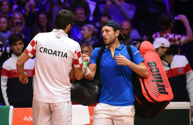 Coupe Davis: Pouille battu par Cilic, la France détrônée par la Croatie 3-1