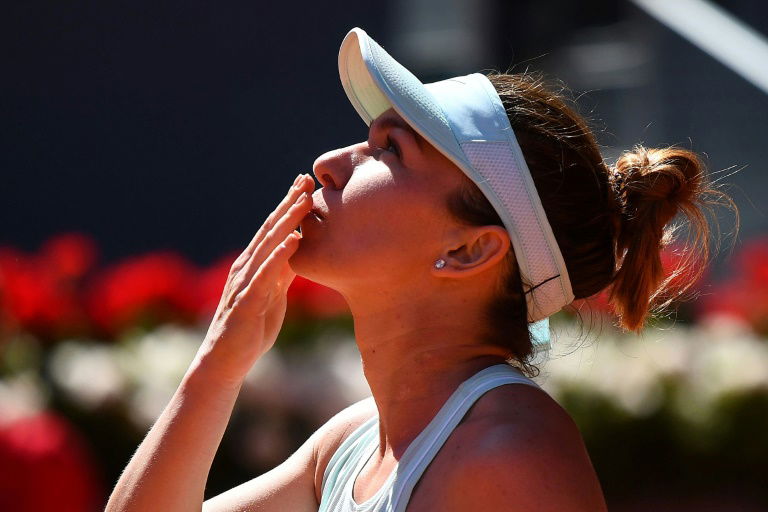 Halep beats Bencic to reach Madrid final, Djokovic gets free pass