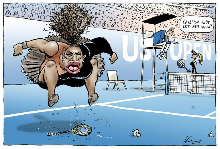 Un journal australien republie une caricature controversée de Serena Williams
